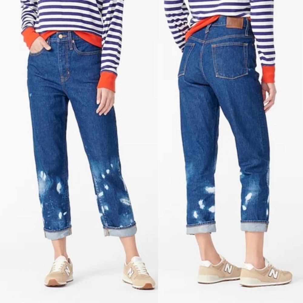 J.Crew Slouchy Boyfriend Jean in Outlaw Wash Size 25 NEW